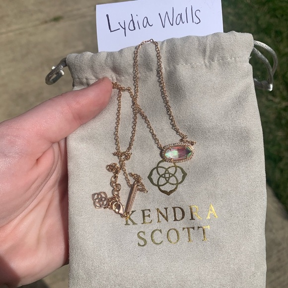 Kendra Scott Rose Gold Elisa Lux Necklace - Picture 3 of 5